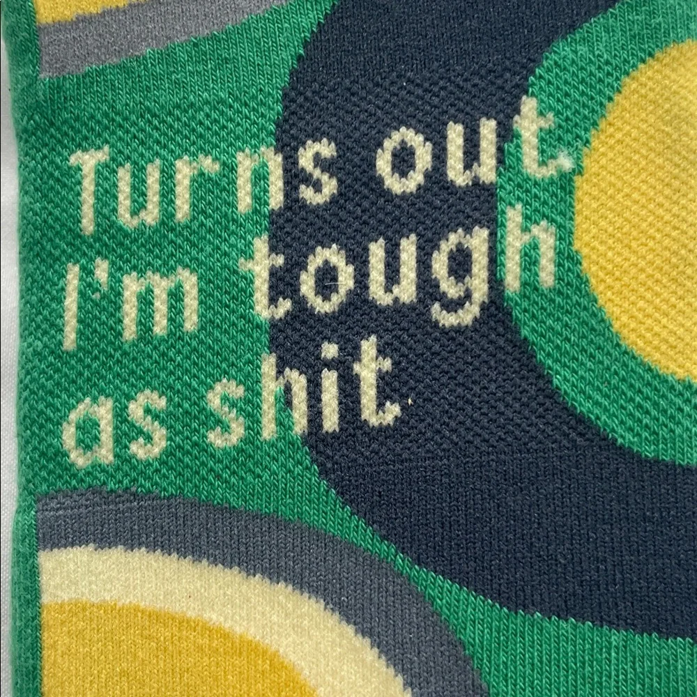 Womans Bold Green and Yellow Socks